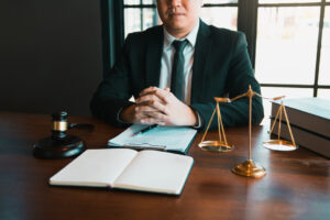 a lawyer presenting a cease and desist letter